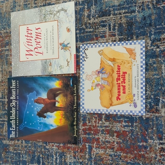 Scholastic Misc. Authors Paperback Book Set of 3 Poems - Picture 1 of 5